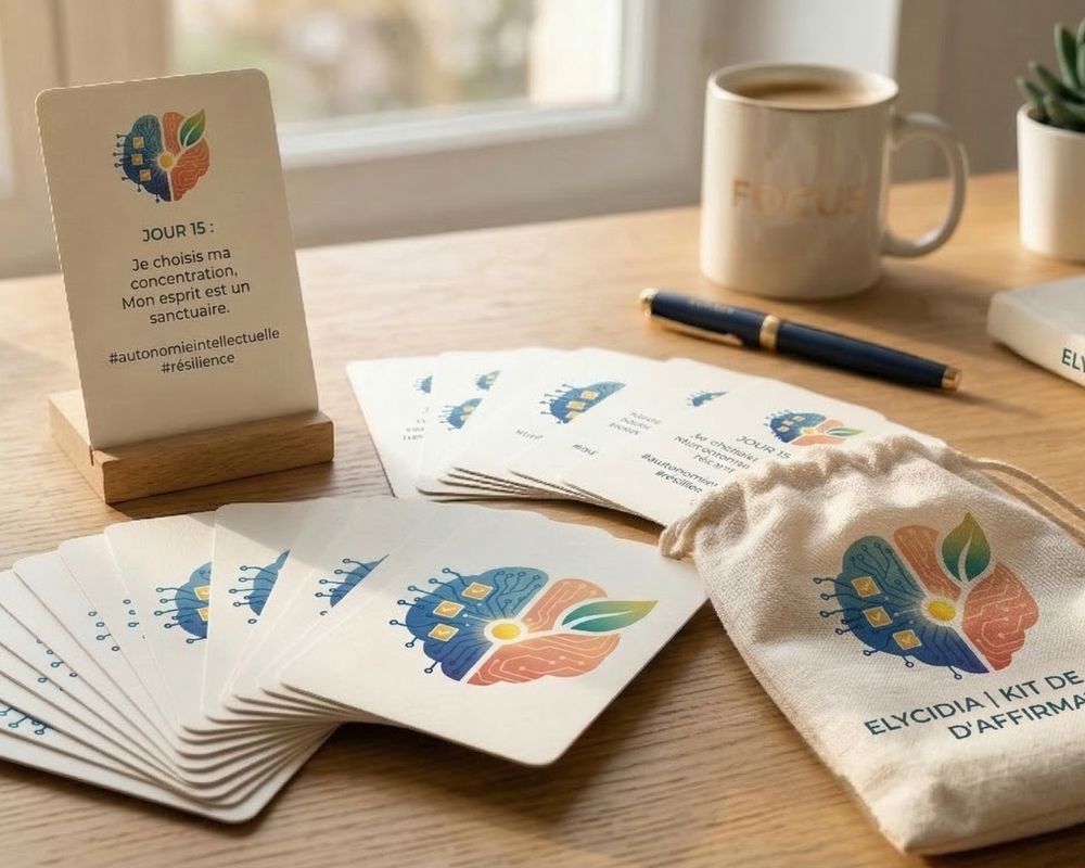 Kit cartes d'affirmation de la marque Elycidia